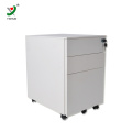 cheap price 3 drawer transfer print steel file cabinet metal mobile filing cabinet